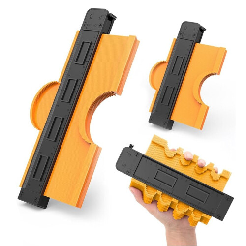 2Pack Contour Gauge with Lock, 10'' & 6'' Profile Tool Duplicator, Ideal Gift for Men 1
