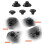 1Set Black 3D Joystick Caps for   5 PS5 DualSense Controller Thumbstick Analog Thumb Sticks Grip Cover 5
