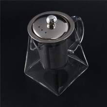 3X Théière Carrée en Verre avec Infuseur, Théière en Borosilicate de 550 Ml avec Passoire, Théières à Feuilles Transparentes pour Thé en Vrac