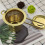 2X Tea Leaf Tea Strainer Golden  Tea Strainer Kung Fu Tea Set 5