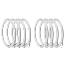 8x White Spring Steel Boning Corset Boning Stays Boning for Sewing Corset Crafts Making, 1/4Inch Width (22 Yards)