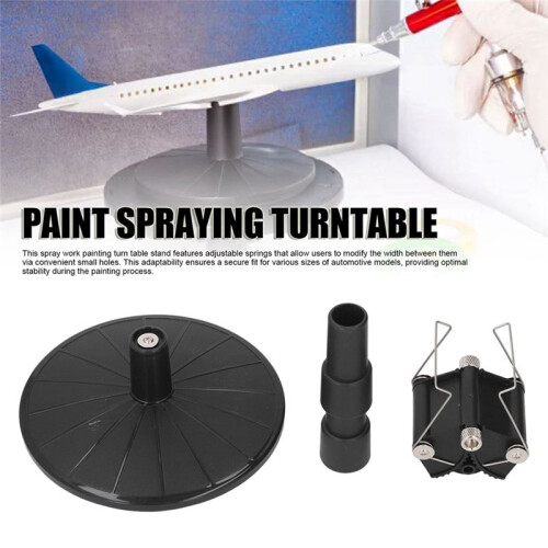Spray Work Painting Stand ABS Adjustable Height Spray Work Painting Turn Table Stand Tool 2