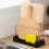 2X Cutting Boards Holder, Organizer Pantry Rack Bakeware Holder Chopping Board Kitchen Countertop Storage Black 2