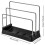 2X Cutting Boards Holder, Organizer Pantry Rack Bakeware Holder Chopping Board Kitchen Countertop Storage Black 6