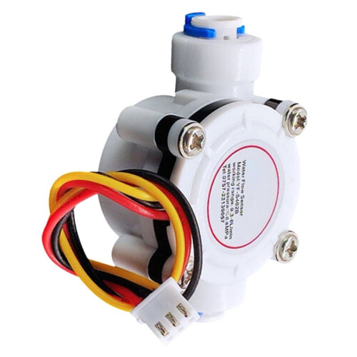 S402B 2 Points PE Pipe Water Flow Sensor Hall Flowmeter G 1/4" Fast Connection Interface,Water Dispenser Flow Meter 2