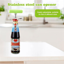 2X JarOpener for Weak Hands Easy Open Adjustable Grip , Stainless Steel Can Opener Bottle Tin Cap A