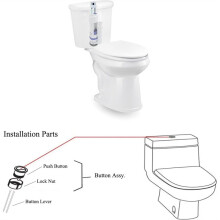 Light Dual Flushing Toilet Push Button Spare Parts,Top Toilet Button Replacement for Geberit & Part,1.5inch(38mm)
