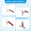 2X Knife Sharpening System,Professional Knife Sharpener with Controlled Angle,Knife Sharpener with 10 Whetstone 10