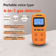 4 in 1 Gasdetektor für Brennbare und Giftige Gefährliche Gase Tragbares Handgerät O2 CO H2S-Analyzer