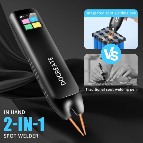 Docreate Spot ,Handheld Spot  LCD, Auto and Manual Mode  Portable,Welding Plated Nickel Sheets Iron 2