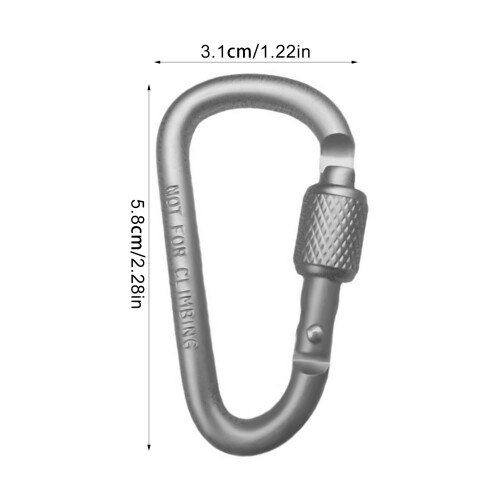 (1pc) Outdoor D-Ring Keychain Buckle with Latch 2