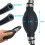Linha Combustível para  3/8 Polegadas e 6 Pés com Bulbo Escorva, Conjunto Linha Combustível Trançada Nylon, Mangueira 3/8 Polegadas e 10 mm, 8