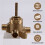 U231CI Function Diverter Valve Brass Structure 2 or 3 Function Diverter with ½ Inch CC/IPs Connection for Moen Valve 5