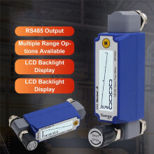 MF6600 Thermal Mass Flow Meter Digital MEMS Gas Flowmeter with LCD Display RS485 Output Adjustable High Accuracy A