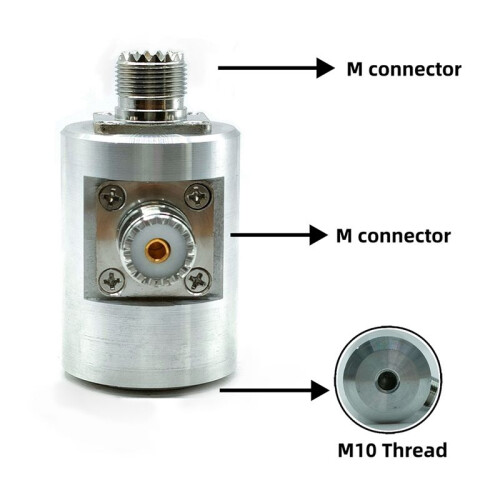 For Pac-12 Portable Shortwave Antenna Base M10 Threaded Interface for Vehicle-Mounted Antenna Outdoors Instrument Part 1