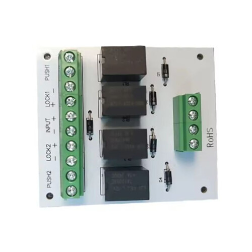 Double Door Interlocking Relay Module for Door Interlock System Fail Safe Lock 69Lx60Wx15H(mm) for Egress Control 1