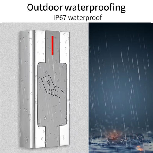 Metal Keypad Waterproof 3000User RFID Card Reader Wiegand Controler for Outdoor Access Control System 1
