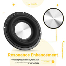 5.25 Inch with Bracket Bass Diaphragm Radiator Passive Shock Basin Fake Speaker DIY Audio CD Pattern Radiation Basin