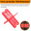 8pcs Deck Spacers with 4 Thicknesses 1/16", 1/8", 3/16", 1/4", Plastic Deck Board Jig Spacers Clamp 6