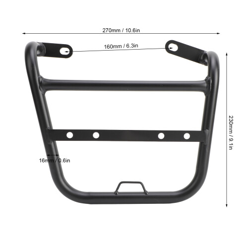 Iron Saddlebag Support Racks for R18 Classic 2020-2024 Black 16mm 1