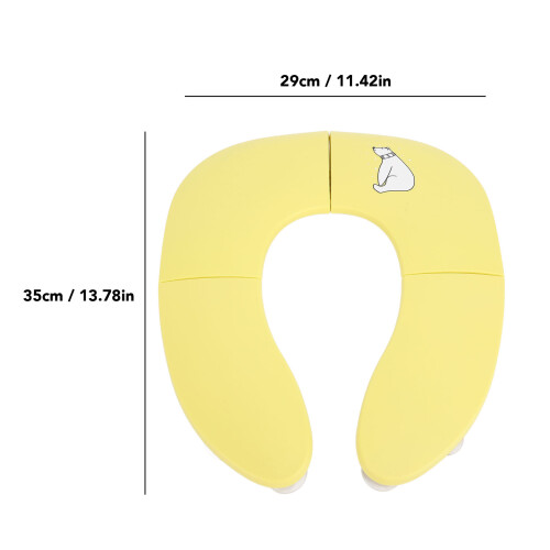 Faltbare Kindertoilettenmatte 35x29x3cm Gelb 1