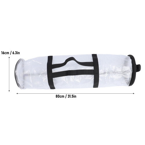 Wrap de grande capacité 80x16 cm - blanc transparent 1