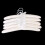 30 x White Satin Padded Clothes Hook Hanger 5