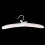 30 x White Satin Padded Clothes Hook Hanger 5