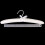 30 x White Satin Padded Clothes Hook Hanger 7
