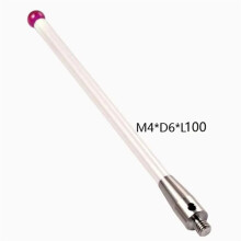 5 mm Außendurchmesser, M4 L100 Gewinde, Rubinkopf, Keramik-Tasterstab, 3D-Dreidimensionales Messgerät, Koordinatenmessgerät A