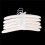 20x White Satin Padded Clothes Hook Hanger 4