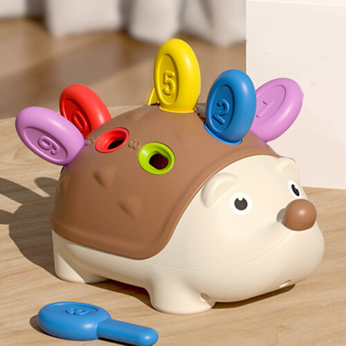 Montessori Hedgehog Color Sorting & Counting Toy 2