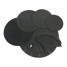 Drum-Dämpfer-Set, 10-Teiliges Schaumstoff-Drum-Dämpfer-Set, Schalldichte Ersatz-Schlagzeugfelle Aus Schaumstoff