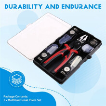 5-in-1 Multifunctional Pliers Set,Wire Stripper/Cutter/Crimper,Interchangeable Pliers Wire Cutting Tool
