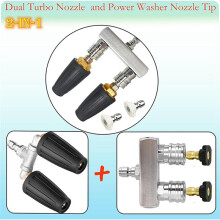 Dual Turbo Pressure Washer Extension Nozzles,Power Pressure Washer with 1/4 Quick Connect,Pressure Washer Accessories