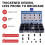320 Pcs Straight-Through Hollow Plastic Isolation Column Straight-Through Column Sleeve Insulating Column Set 6