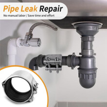 Pipe Repair Clamp Kit- Pipe Coupling Clamp for Plastic&Metal Pipes, Emergency Duty Leak Sealer 3/4 Inch(26-29mm)