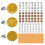 72 Pieces PU Stamping Tools Kit, PU Assorted Shape Saddle Making Stamp Punch Set, PU Stamps Punch Tools 3