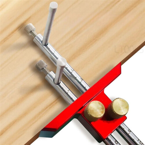 Woodworking Scriber Double Headed Scriber Punch Pin Convenient Wooden Tenon Scribing Measuring Adjustable Tools 1