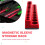 3PCS Professional Magnetic Socket Holder 1/4" Inch Drive Metric/ Socket Organizer Storage Installation Tool Kit Red 3