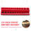 3PCS Professional Magnetic Socket Holder 1/4" Inch Drive Metric/ Socket Organizer Storage Installation Tool Kit Red 4