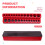 3PCS Professional Magnetic Socket Holder 1/4" Inch Drive Metric/ Socket Organizer Storage Installation Tool Kit Red 5