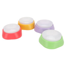 4 Pcs Pet Voice Recording Buttons - Interactive Dog Training Buzzer Set, Red, Purple, Green, Yellow