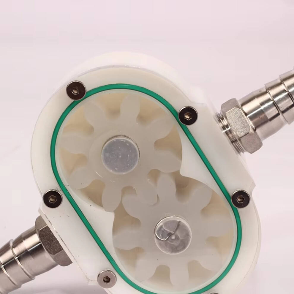 Small Style Gear Pump 4L/Min For Filling Machine Honey Pump Viscous Liquid Sesame Paste Peanut Butter 8-Gears Pump 4713401860628