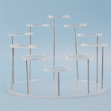 2X Acryl Cupcake Halter Ständer, Runder Cupcake Turm Display Ständer, Premium Dessert Ständer Cupcake Halter, für Partys