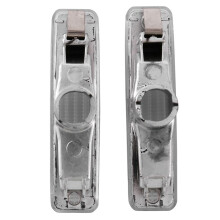 2 Pair Front Side Light Lamp Housing White Lens Replacement for 5 Series E39 1997-2003 63148360589