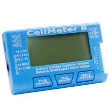 LCD Digital Battery Capacity Checker RC 1-8S Battery Capacity Voltage Test Meter LiPo Li-Lon NiMH Meter