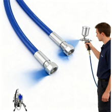 1.65FT/50cm Whip Hose&Connectors for 490 495 595 390 395 Sprayer-High Pressure Airless Replacement Side Tube Accessories