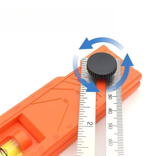 Foldable Depth Measuring Ruler Woodworking Multi-Angle Marking Ruler Adjustable Positioning Scribing Protractor Tools 2