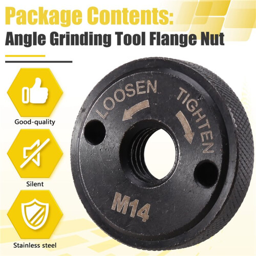 M14 Angle Grinding Tool Flange Nut,M14 Thread Angle Grinder Flange Nut, Flange Locking Nut for Fixing Cutting Disc 1